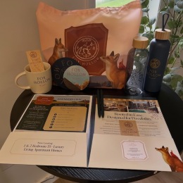 a welcoming gift spread