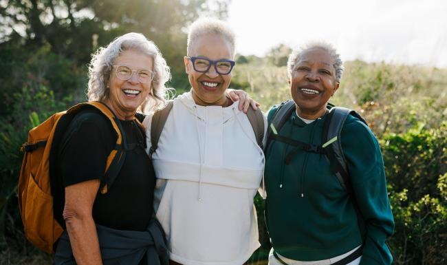 a group of people posing for the camera
